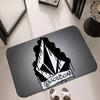 Street Art Graffiti Carpet Mat Urban Trendy Abstract Geometric Logo Newspaper Clippings Home Decoration Rug Welcome Mat Door Mat