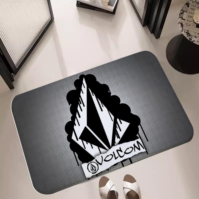 Street Art Graffiti Carpet Mat Urban Trendy Abstract Geometric Logo Newspaper Clippings Home Decoration Rug Welcome Mat Door Mat