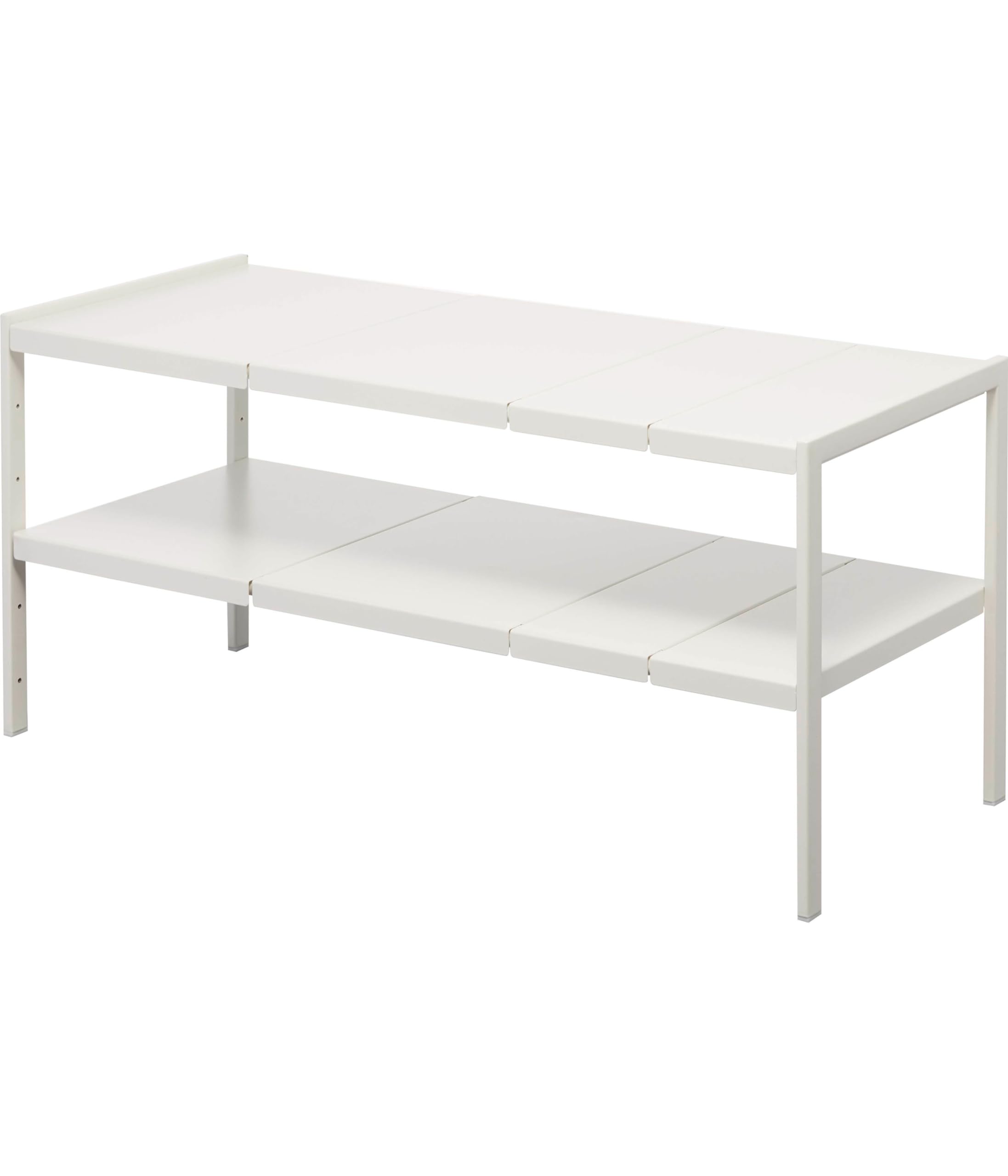 

Yamazaki Extendable 2 D30 x D30 x Tower Height Width 4948 (Yamazaki Industries) Under-Sink Rack, Tiers, White, Approx. W50-85 H35cm, Series, білий