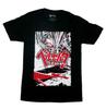 Berserk New Adult TShirt All Red and White Painted Screaming Guts Over Kanji