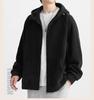 Plus Size Men's Winter Sherpa Fleece Hoodie Cardigan 2025 - Heavyweight Trendy Top