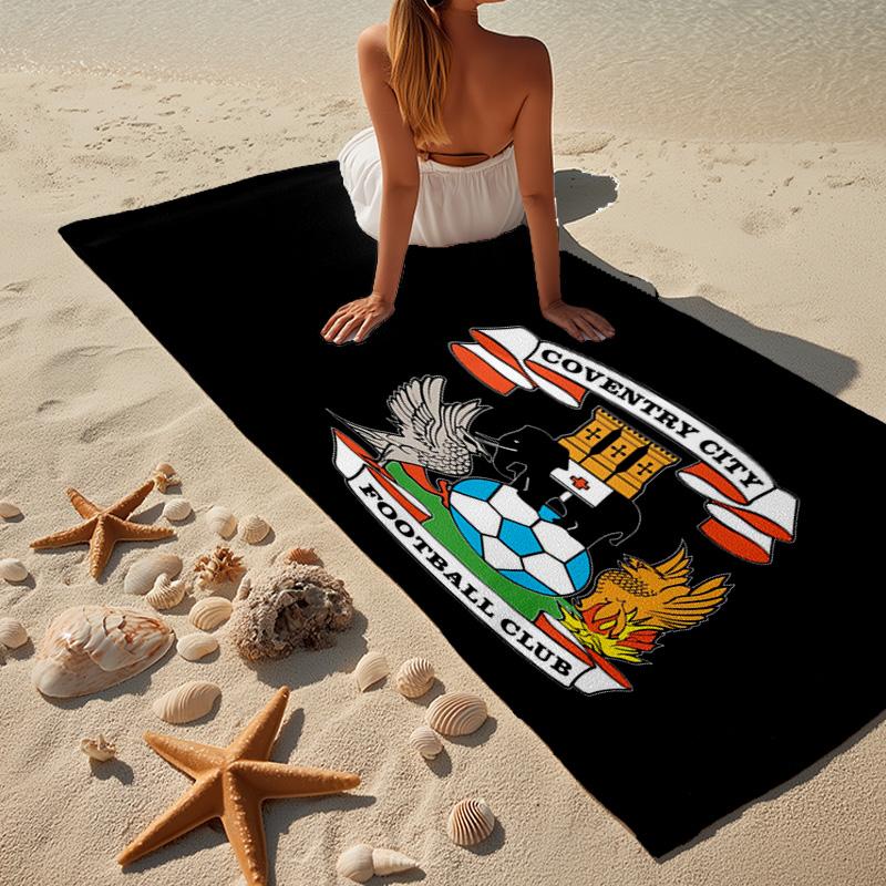 Asciugamano da Spiaggia con Stemma di Vasco Da Gama, Asciugatura Rapida, Facile da Curare, Utilizzabile Sia per il Fitness che per le Vacanze al Mare, Essenziale Sportivo Regalo per Fan