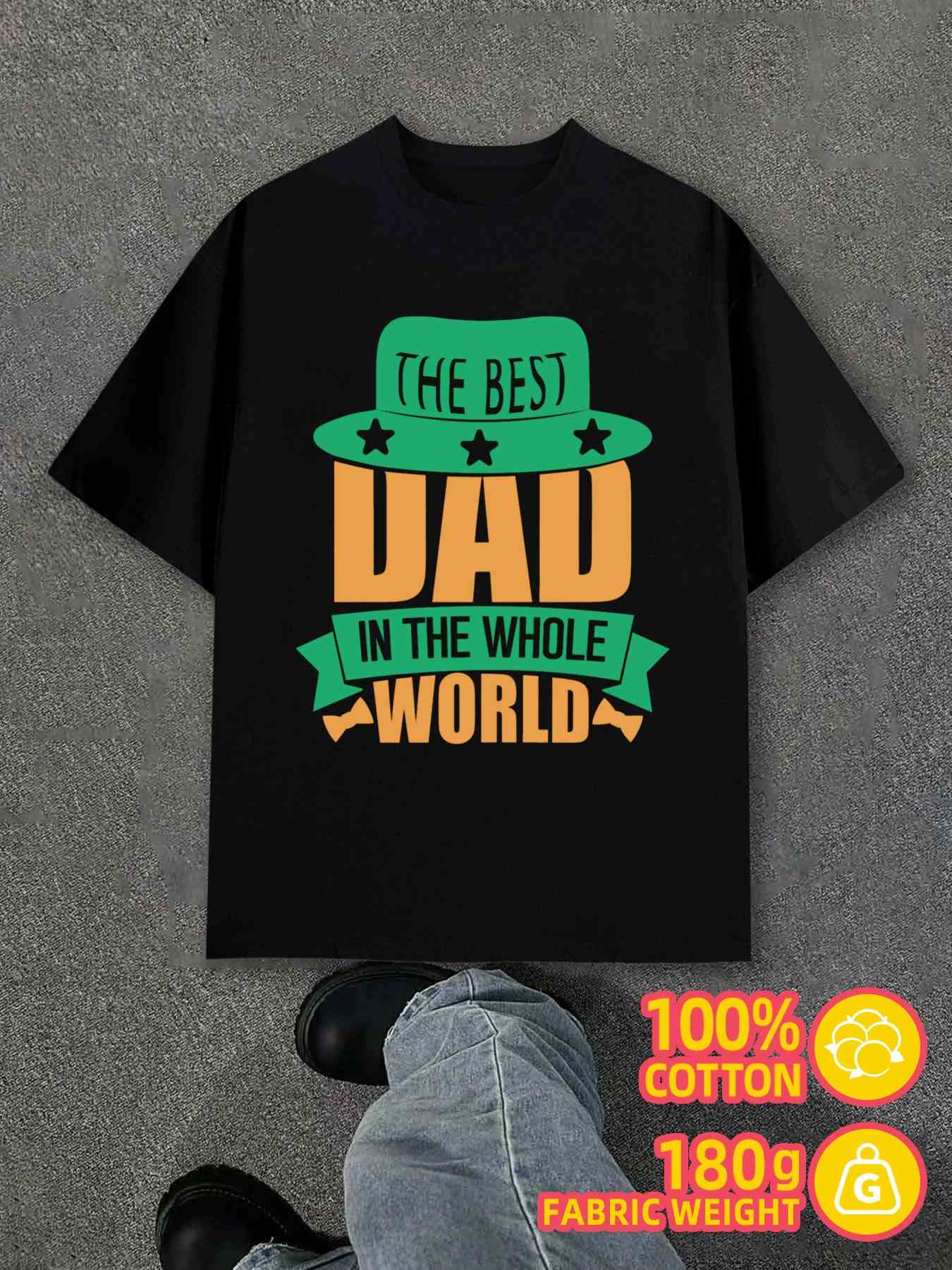 Product Y2K 1pc Dad Ever Matching Black S