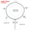 ins light luxury niche cold wind collarbone chain, cross imitation pearl beaded Y1K necklace