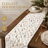 Christmas Tree Pattern Christmas Table Runner Embroidered Cabinet Cover Towel  Dinner Party