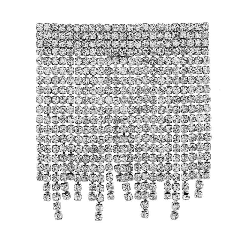 Europäische und koreanische Luxus-Persönlichkeit Flash Diamant Fransen Brosche Temperament vielseitig Perlen Corsage Reihe Diamant Anstecknadel Anzug Strickjacke Accessoires