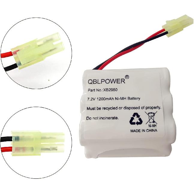 XB2950 Battery Pack 7.2V 1200mAh Ni-Mh Compatible with Euro Pro Shark Vacuum Carpet Sweeper V2950 V2950A V2945Z V2945 (1 Pack)