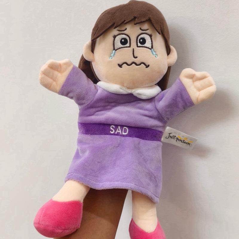 

Emotional Expression Hand Puppets: Happy & Angry Emoji Plush for Kids 30 cm (0.1kg)
