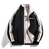 Reversible Jacket, Spring and Autumn New Style, Double-sided Jacket, Men's Stand-up Collar Striped Jacket
