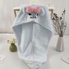 Cute Coral Fleece Puppy Hair Drying Hat - Quick Absorbent Towel Wrap for Girls with Long Hair