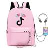Backpack Male And Female Students Peripheral Bag School Bag Usb Charging Casual Backpack