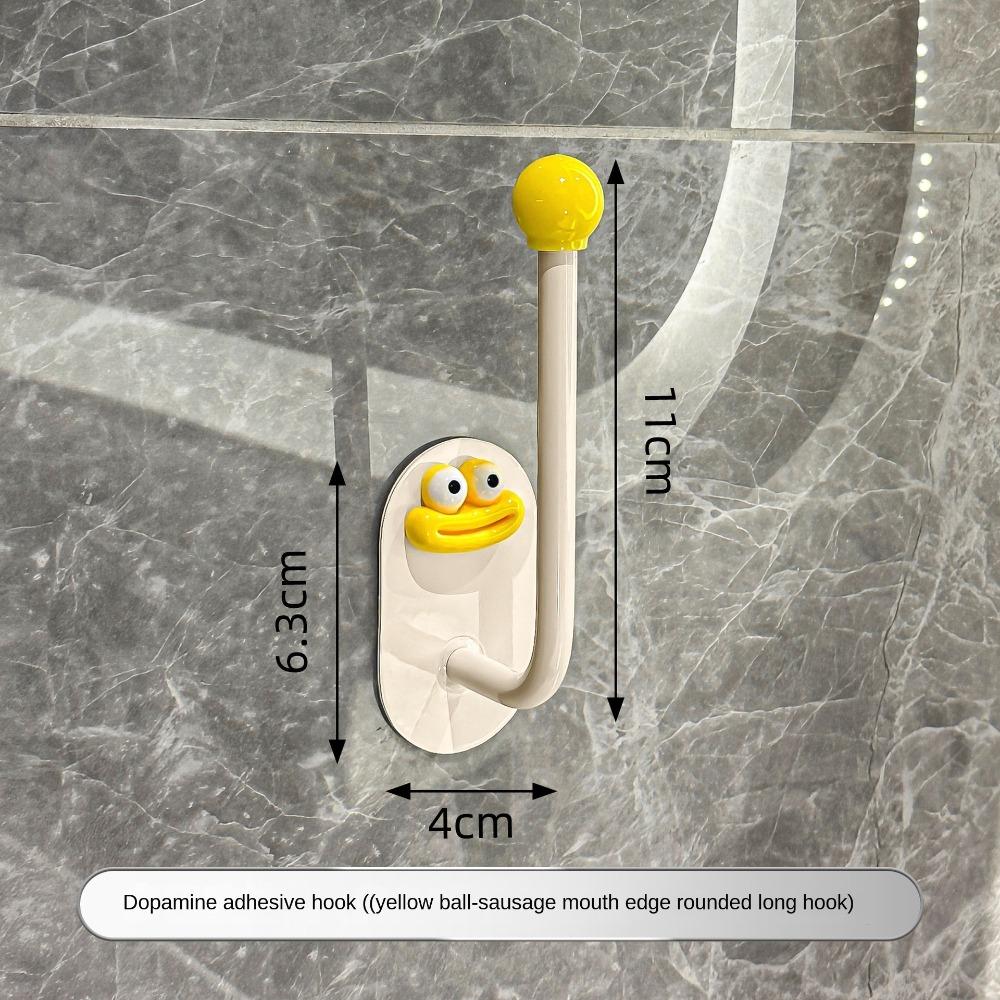 

High Quality Reusable Suction Cup Hooks Traceless Wall Hook Shower Hooks Punch Free Rotating Suction Cup Hook Bathroom жовтий