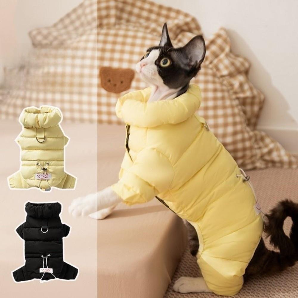 Padded Cotton Dog Jumpsuit Four Legs Design Cotton-padded Jacket Winter Dog Jacket  Cold Weather