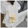 Cute Flower Handbag Printing Shoulder Bags Casual Plaid Drawstring Bag  Student