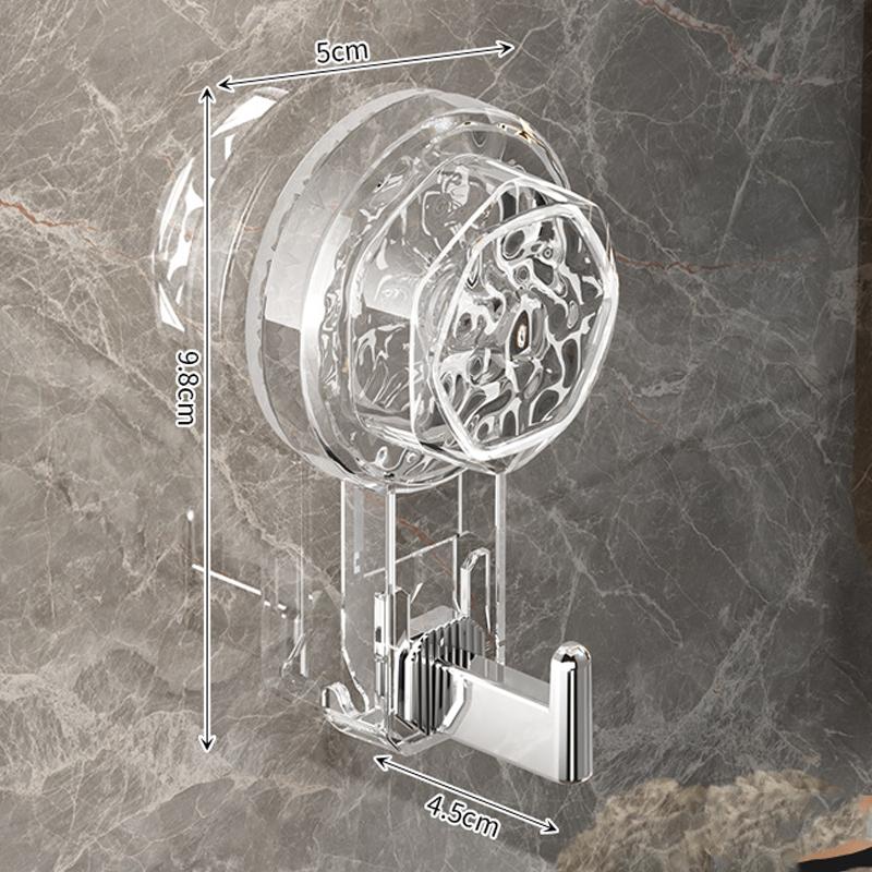 Suction Cup Hooks No-punching Bathroom Robe Coat Hook Towel Holder Keys Clothes Bag Hanger Hook Bathroom Organizer Accessories