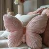 Original Soft Pink Girlish Heart Butterfly Pillow - Cute Bed Head Backrest Cushion for Women