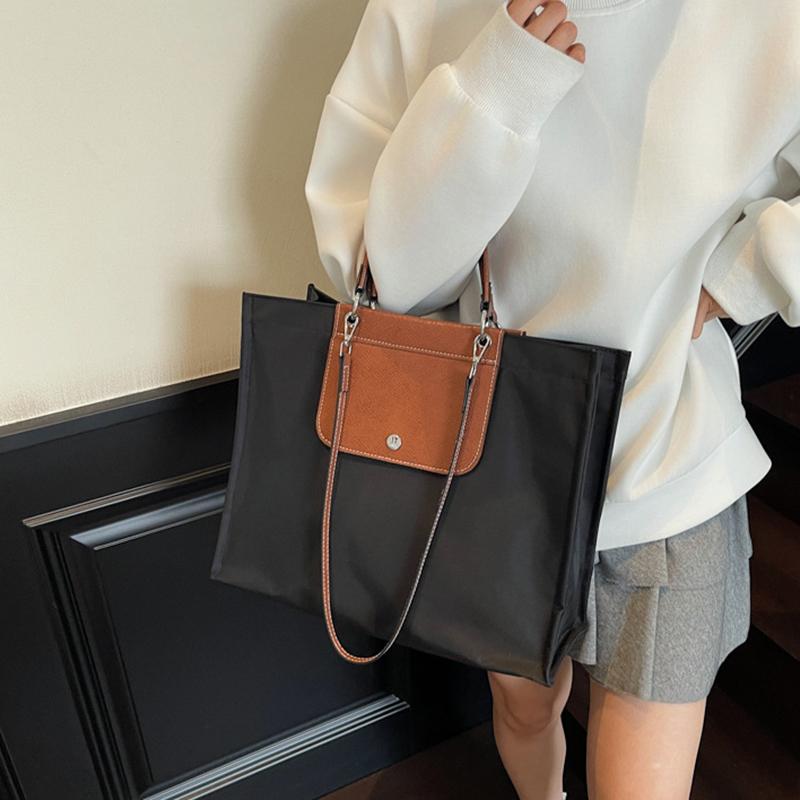 Women Canvas Shoulder Bag Large Capacity Ladies Shopping Bags Simple Handbag Vacation Tote Casual Book Bag AVE