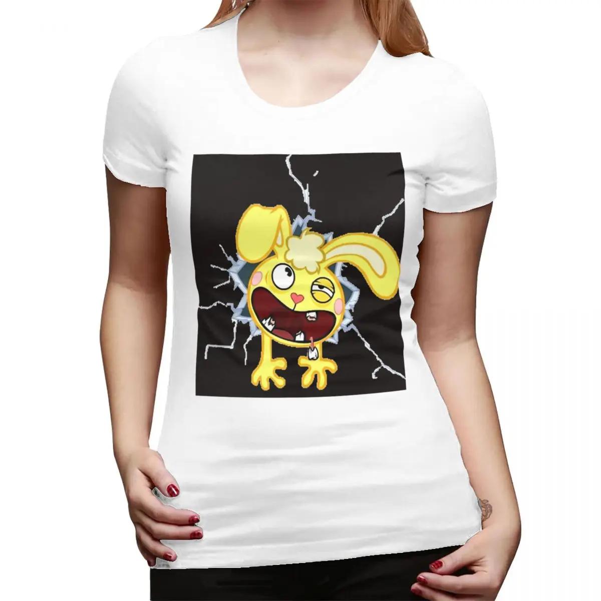 

Happy Tree Friends TShirt for Women Crew Neck Streetwear T Shirts Womens Tees Short Summer Clothes Tops S