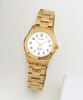 Gaelleogsi 5 Atm Women'S Gold Color Numeral Index Metal Wristwatch Qa9012Fc-1