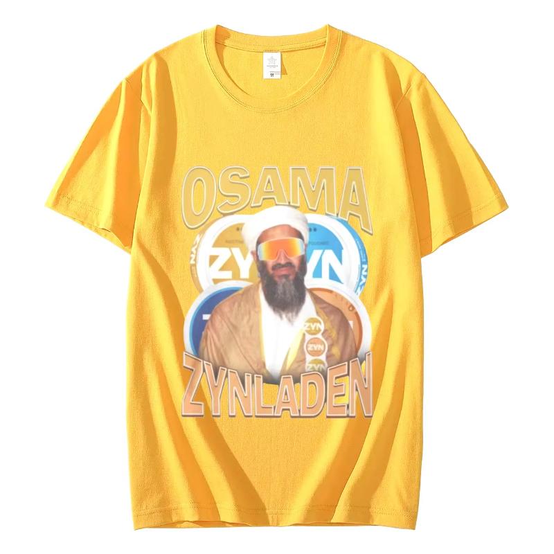 Vintage Osama Zynladen Graphic T Shirts Fashion Trend Clothing Short Sleeve T-shirt Unisex O-Neck T-shirts Women Clothing Top