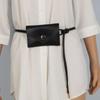 Knotted Adjustable Waist Belt Bag Women PU Leather Envelope Purse Fanny Pack Belt Practical Fashion Waist Accessory