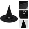 Gilding Halloween Witch Wizard Hat Velvet Devil Cap Punk Halloween Hat  Children