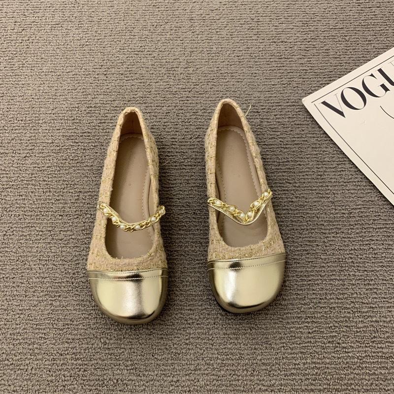 Xiaoxiangfeng Single Shoes Female Spring and Autumn Beanie Shoes Fairy Style French Gentle with Skirt Mary Jane Shoes