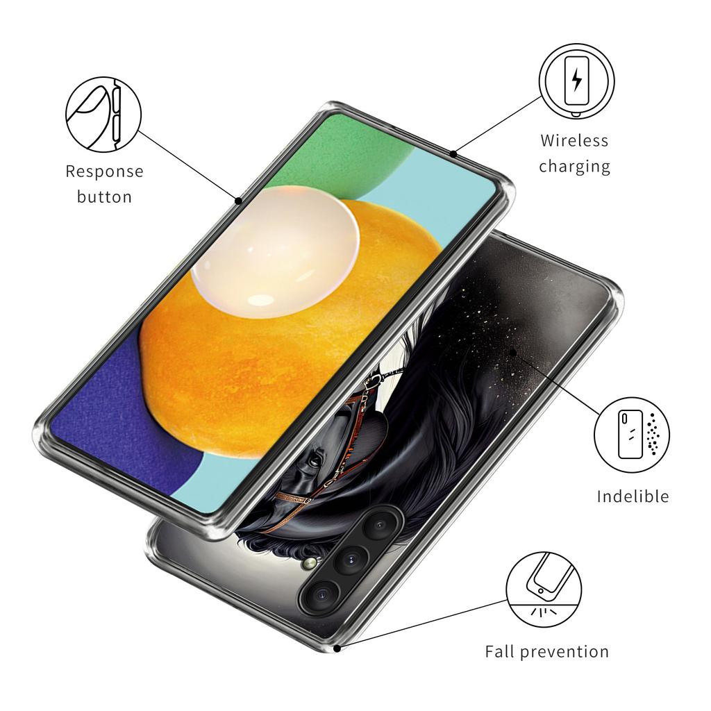 For Samsung Galaxy A25 5G (Global) (161.0 x 76.5 x 8.3mm) Case Pattern Printing Anti-drop TPU Phone Cover