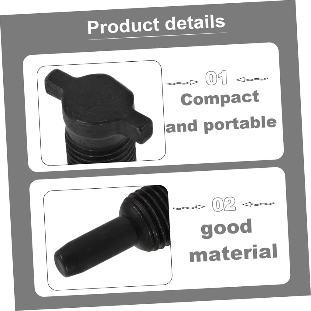 HEALLILY Vertical Jack Accessories Oil Return Valve Air Release Wire Oil Seal Beads Small Screw Plug for Hydraulic Jacks Car Repair