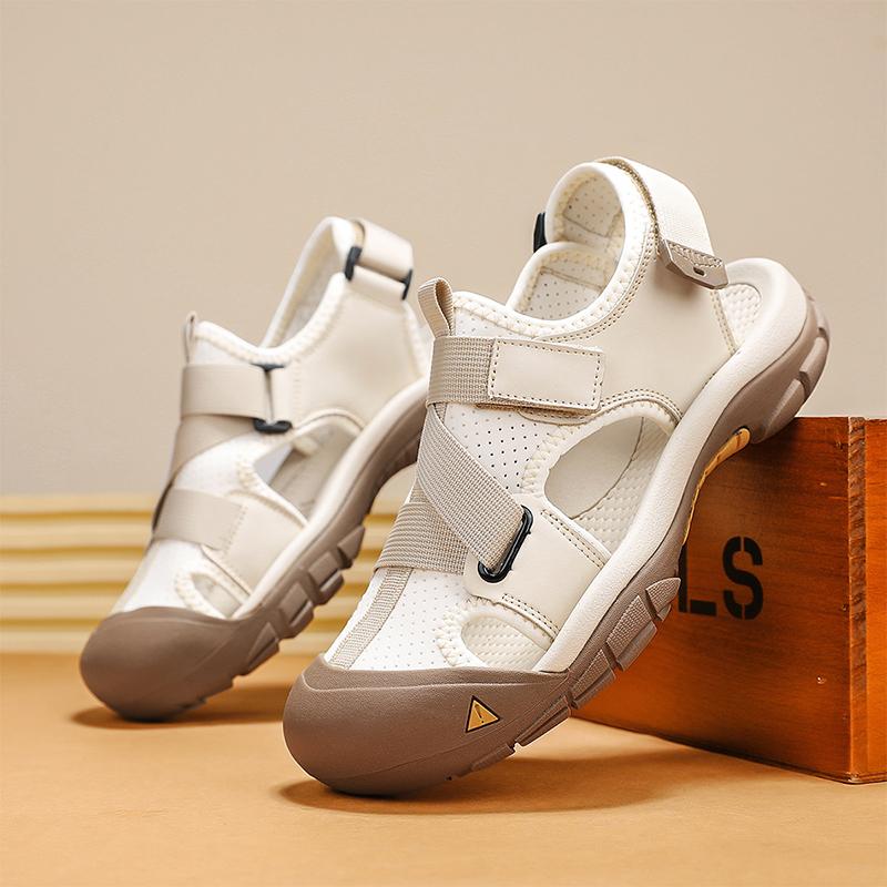 Fashion Classic Handmade Men Sandals Summer Mesh Casual Shoes Outdoor Lightweight Beach Shoe Fashion Man Walk Sneakers Wading Aqua Flats