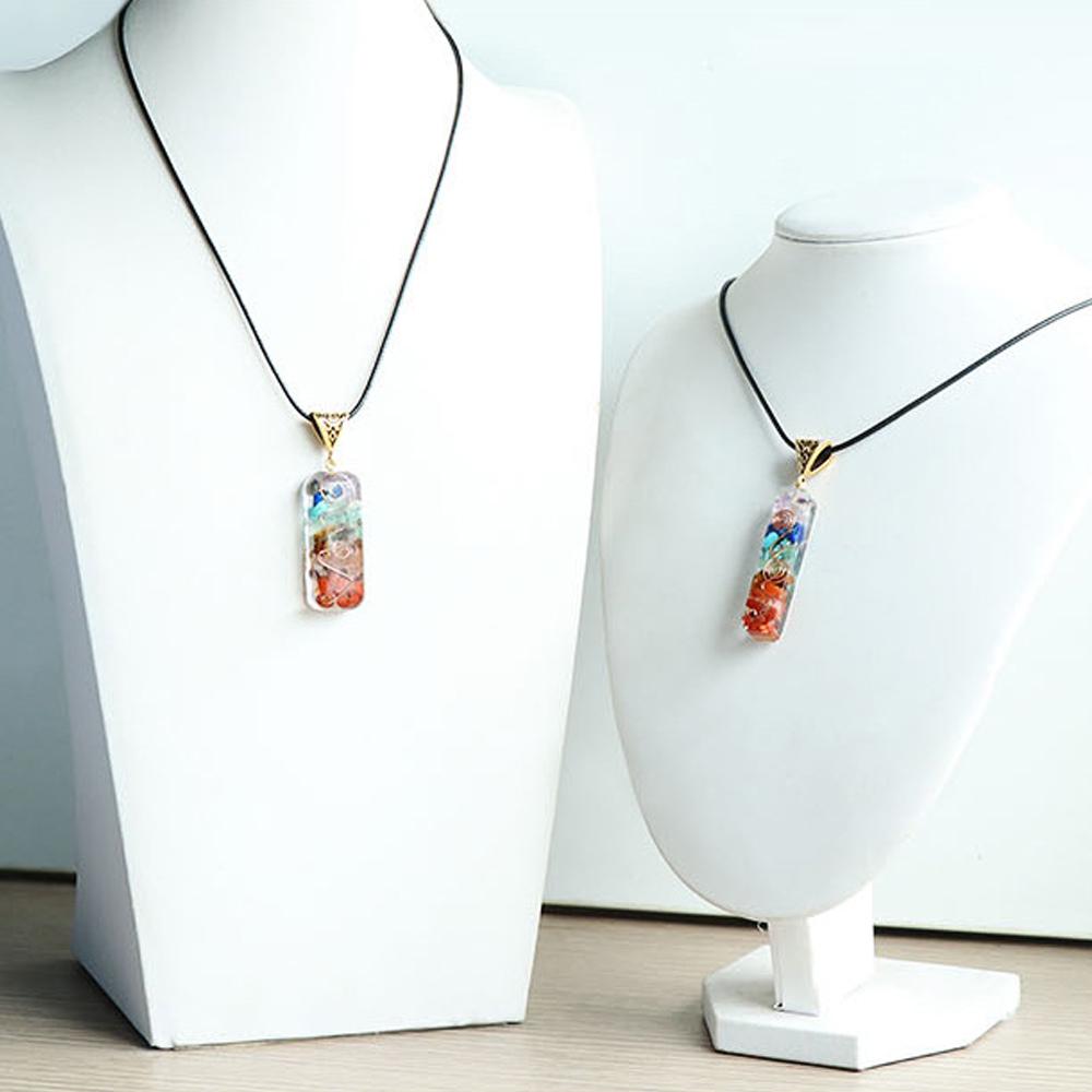 Dragons Heart Labradorite Necklace Natural Stone Pendant Wrap Braid Yoga Macrame Necklaces Men Women Energy Necklace Jewelry