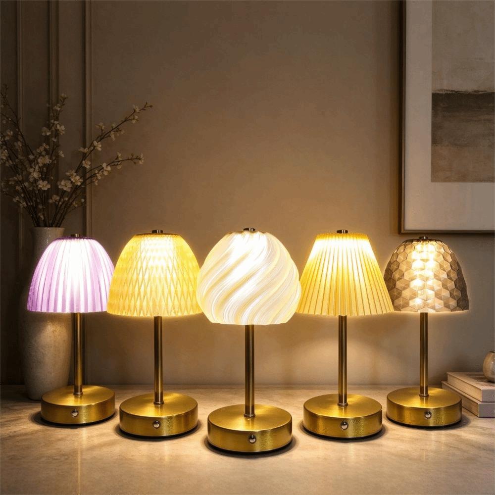 Dimmable Table Lamp Nordic Style Nightstand Light Vintage Touch Control Lamp Bar