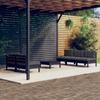 Day and Night - Day and Night Garden Furniture 6 Pieces with Anthracite Pine Wood Cushions