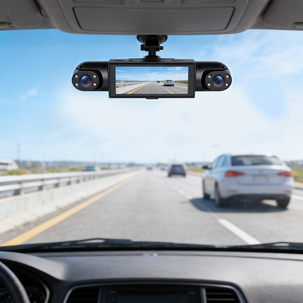 360° Driving Recorder, Front And Rear View 4-channel Driving Recorder, All-weather Parking Mode, Without Memory Card
