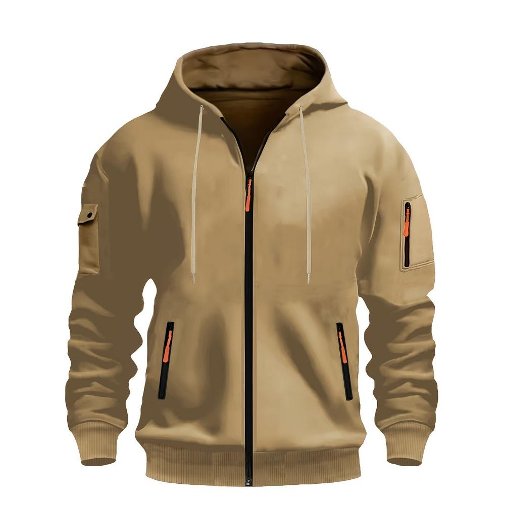 New Men's Hoodie Quarter Zip Hoodies Pocket Sports&Outdoor Streetwear Cool Casual Spring Fall Clothing Hoodies Sweatshirts