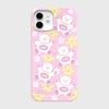 Luxury Clmj Korean ins Sticker Phone Case for iPhone 17 16 15 14 13 12 11 Pro Max X XS XR Plus Air Glossy Film Hard PC Cover