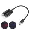 Car USB Ambient Projector Light Red Blue Lightings Plug and Play Free Bending FlexibleNon Voice Control