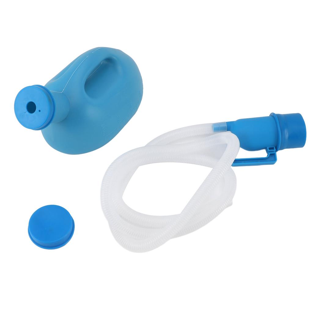 Unisex Potje Urinaal 2000ML Capaciteit Lekvrije Urinaalfles met Flexibele Lange Buis voor Ouderen