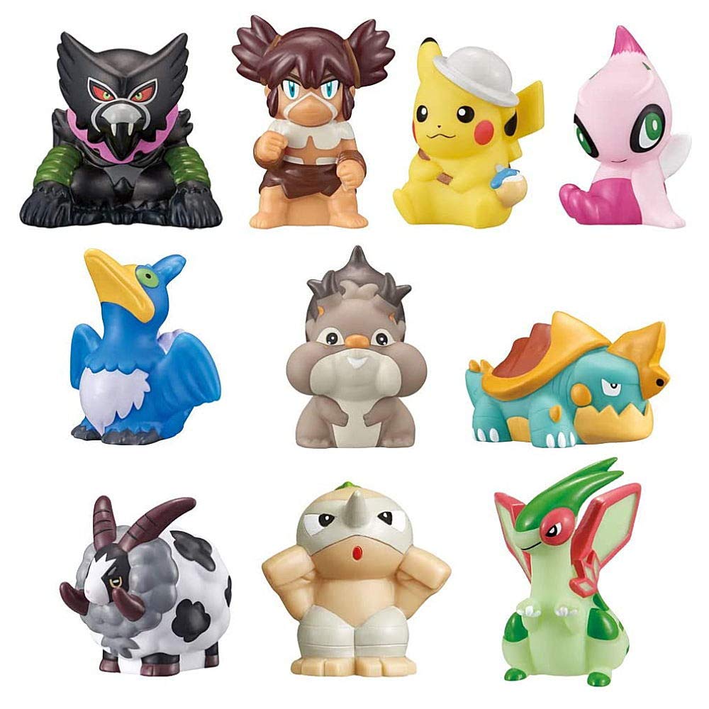Pocket Monsters Pokemon Kids Coco Edition Set of 10 Types Sold In a [Complete (full Set)] Not Box.