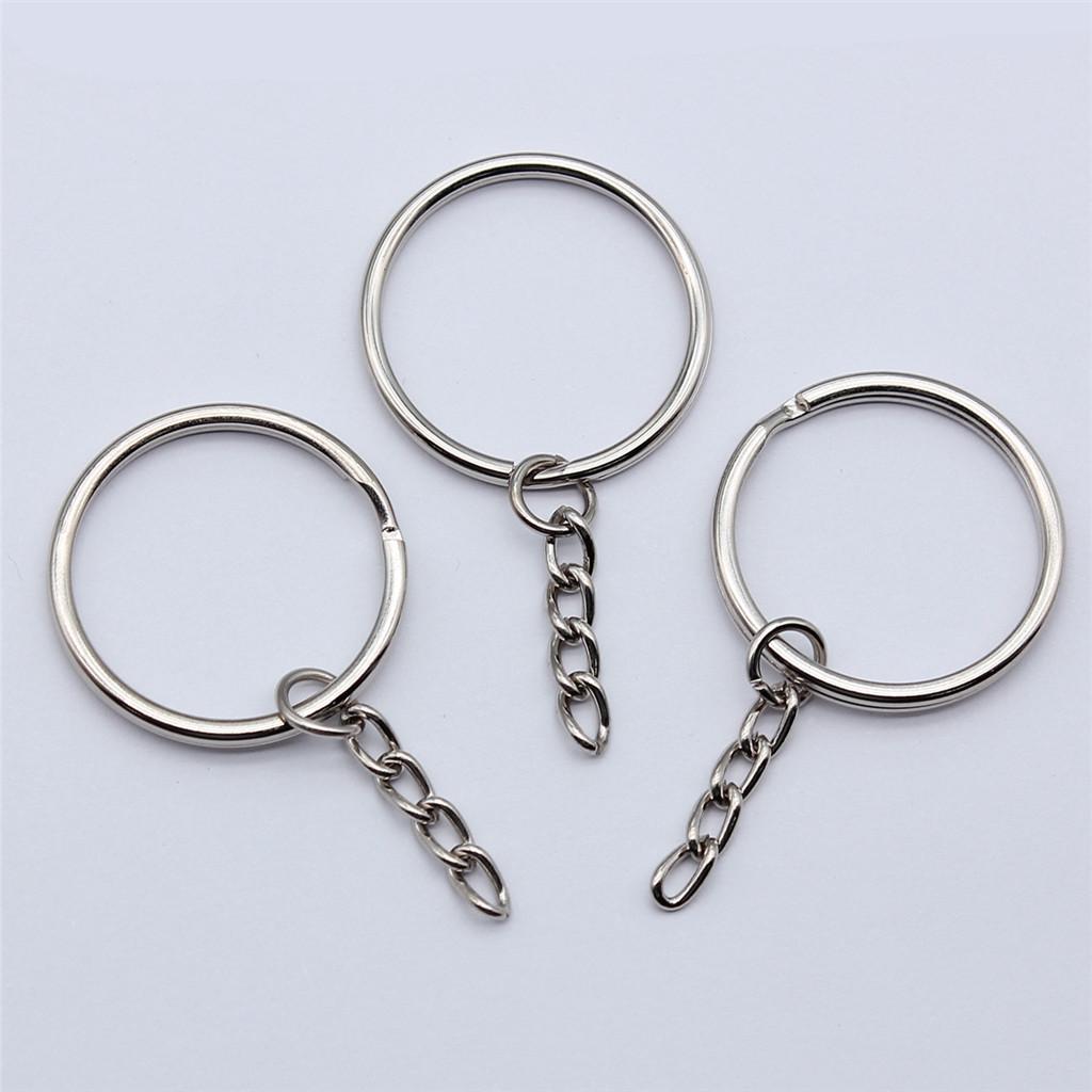 Zubehörteile 25-30mm Schlüsselanhänger 3 Größen 7 Farben Minimalistische Schmuckkomponenten QA005