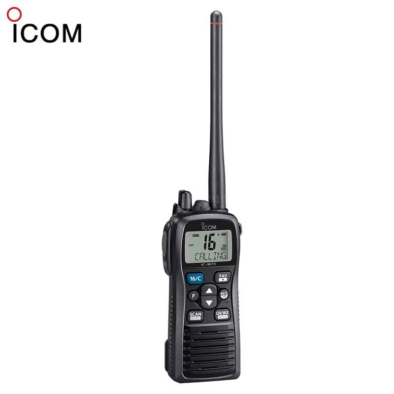 ICOM IC-M73PLUS VHF Marine Handheld Transceiver, IPX8 Waterproof Floating Radio