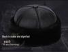 Gorro de Invierno de Cuero de Vaca Genuino Haining para Personas Mayores - Engrosado, con Felpa Cálida Gorro de Punto para Abuelo y Abuela