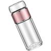 250Ml Tea Water Separation Glass Infuser Bottle Insulated Non Leaking for Home Travel Portable Tea Maker with Stainless Steel