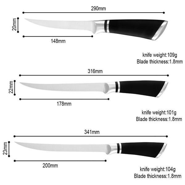 Stainless Steel 6/7/8 Inch Boning Knife Kitchen Knife For Bone Meat Fish Sushi Knife Vegetables Cooking Tool
