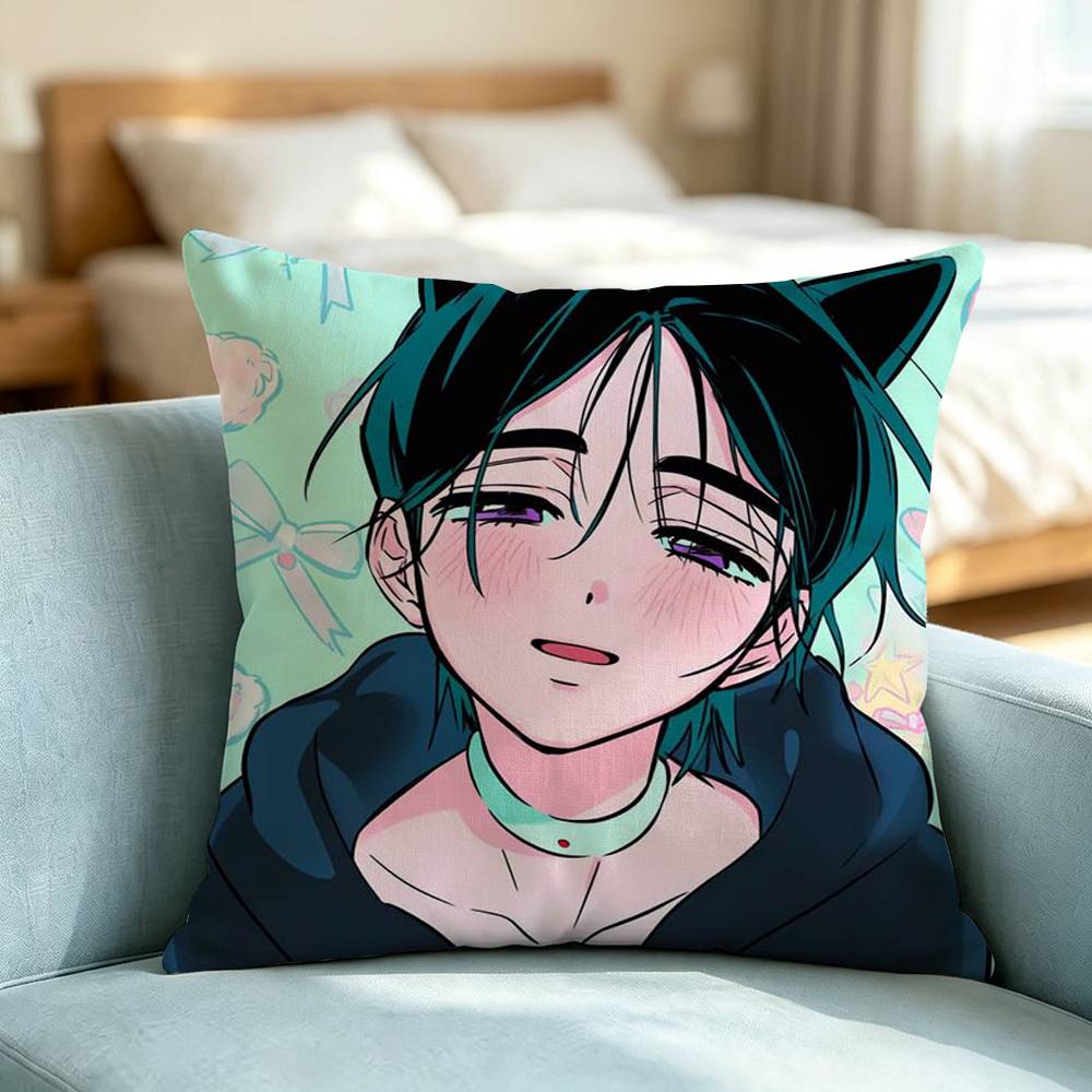 Alien Stage-E Sua-A Square Double-Sided printed Pillow Case Bedroom Bedside Pillow Sofa Cushion Cover Gift
