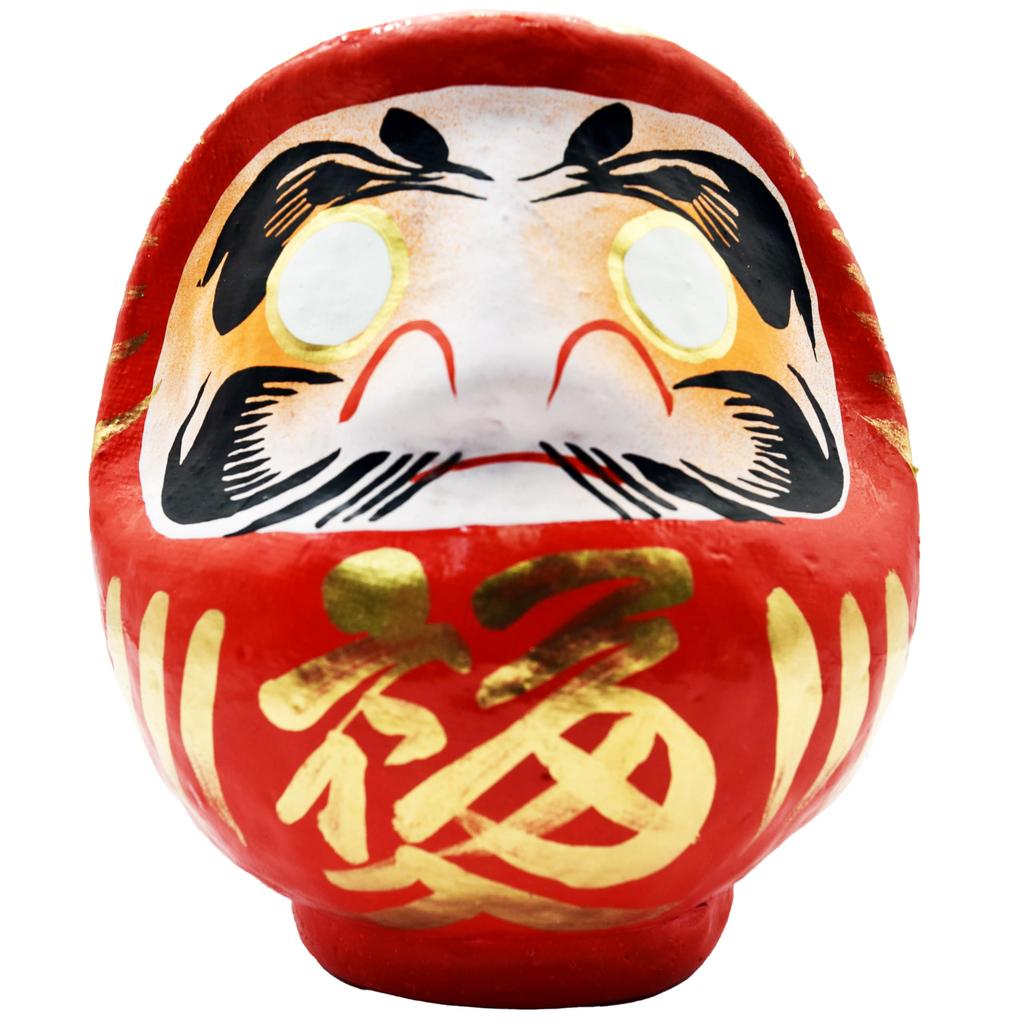 Takasaki Daruma 2 Good Family Daruma Cute Daruma Like a Picture Mini Popular Japanese Available Online No. Red, Fortune, Safety, Figurine, Book, Size,