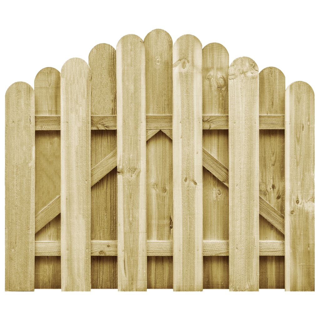 Gartentor Kesseldruckimprägniertes Kiefernholz 100 x 75 cm