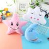 Plush Pillows Moon Star Cloud Shaped Pillow Pink White Blue Room Chair Decor Soft Cushion Stuffed Plush Toys For Children Baby