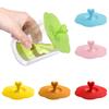 Wiederverwendbare sichere Silikon-Herzgriff-Anti-Staub-Kaffeetasse-Glasbecher-Abdeckungs-Deckelkappe