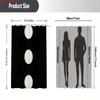 Modern Black And White Dot Shower Curtain Geometric Circle Design 2D Digital Print Polyester Bath Curtain With Hooks